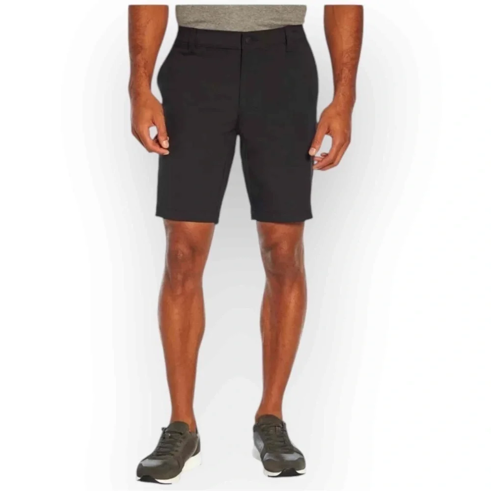 Banana Republic Shorts Men's Black Comfort Flat Front Short